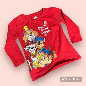 NWOT Christmas Paw Patrol long sleeve